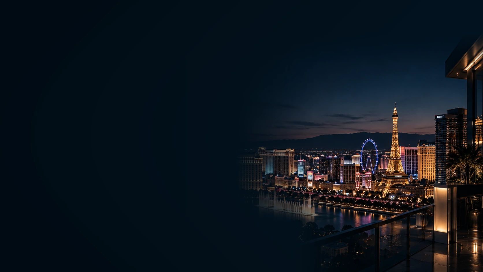 Las Vegas city skyline at dusk, where Phantom PenTest is based